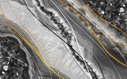 Фотошпалери чорний мармур