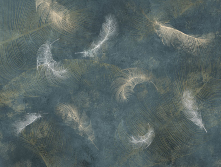 Фотошпалери абстрактне перо 3д