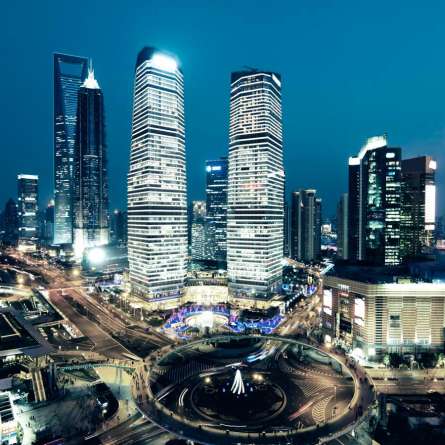 Фотошпалери Розв'язка нічного міста