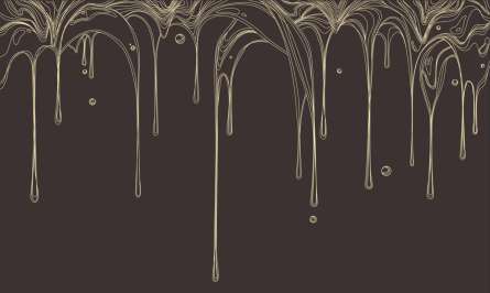 Фотошпалери line art краплі зі стелі Фотошпалери line art краплі зі стелі