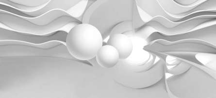 Фотообои 3д серые шары