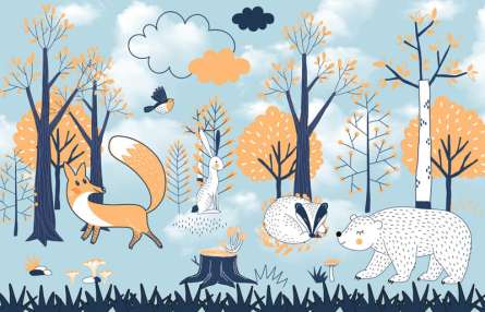 Фотошпалери Лісові тварини Фотошпалери Лісові тварини