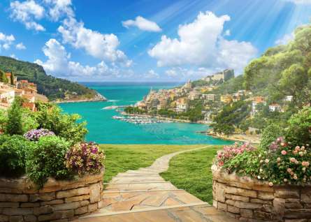 Фотообои Фреска от итальянского побережья