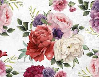 Фотошпалери Вінтажні яскраві квіти 22453