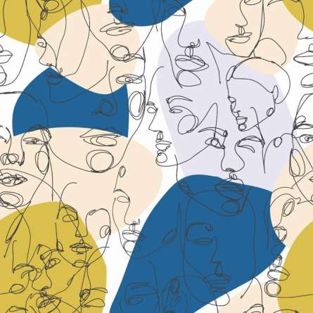 Фотошпалери Абстракція, особи Фотошпалери Абстракція, особи