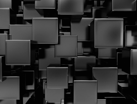 Фотообои Черные лаковые кубы