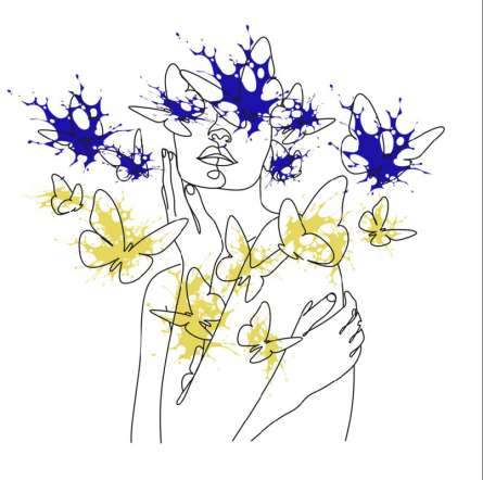 Фотошпалери Абстракція, дівчина Фотошпалери Абстракція, дівчина