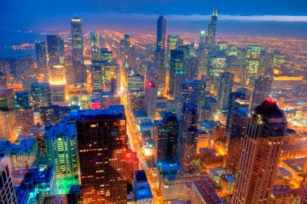 Фотошпалери New York яскравий нічний Фотошпалери New York яскравий нічний