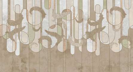 Фотообои Узор на коричневом фоне Фотообои Узор на коричневом фоне