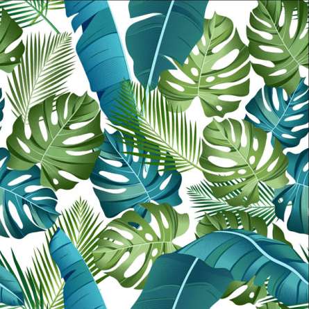 Фотошпалери тропічні листя