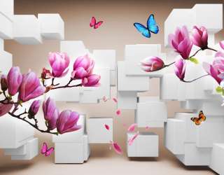 Фотошпалери 3д магнолія 22133