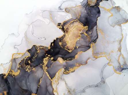 Фотошпалери чорний флюїд золото Фотошпалери чорний флюїд золото