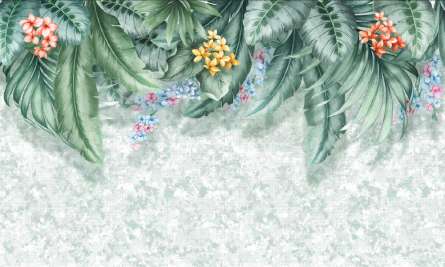 Фотошпалери тропічні листя