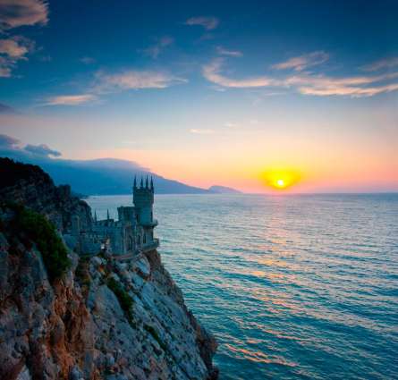 Фотошпалери Замок у заході сонця