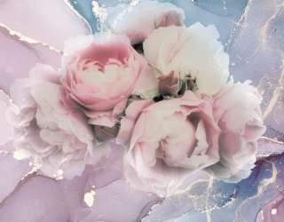 Фотошпалери Півонії з флюїдом 30981