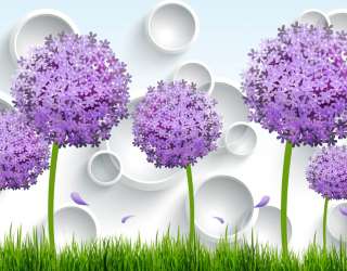 Фотошпалери квіти 3д 26094