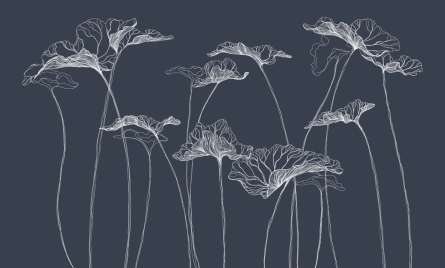 Фотошпалери квіти лінії Фотошпалери квіти лінії