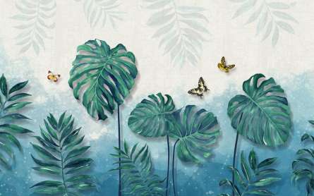 Фотошпалери листя монстери Фотошпалери листя монстери