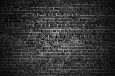 Фотообои Черная стена с кирпича