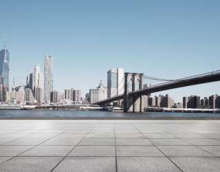 Фотошпалери бетонна бруківка і міст 21651