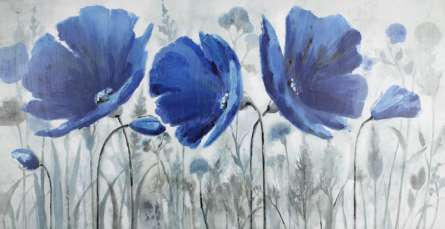 Фотошпалери сині маки Фотошпалери сині маки