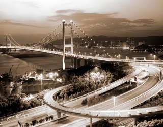 Фотошпалери Розв'язка біля мосту 10718