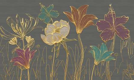 Золоті квіти