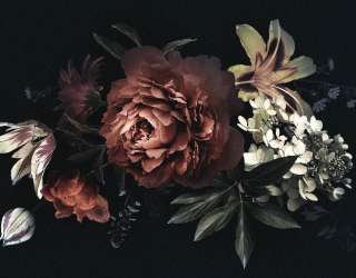 Фотошпалери Вінтажний темний букет 25379