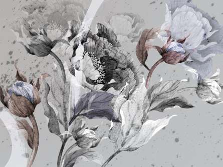 Фотообои Акварельные цветы