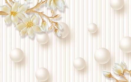 Фотошпалери Кола і стере квіти