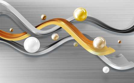 Фотошпалери хвилі золото Фотошпалери хвилі золото