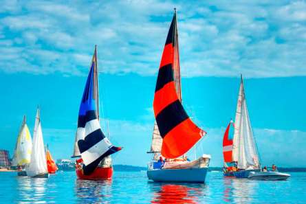 Фотошпалери Різнокольорові паруси Фотошпалери Різнокольорові паруси