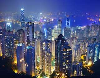 Фотошпалери Вид на нічне місто 23298