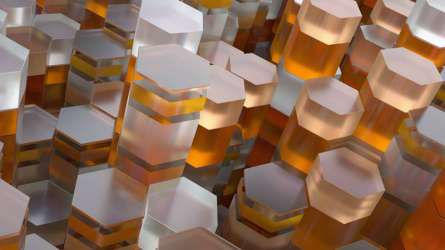 Фотошпалери 3Д шестигранники