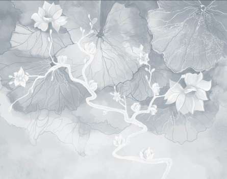 Фотообои Дизайнесркие лотосы