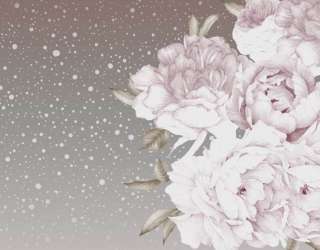 Фотошпалери Квіти на бежевому тлі 33174