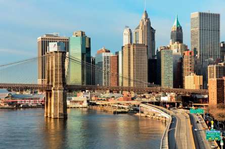 Фотошпалери Міст, набережна,висотки