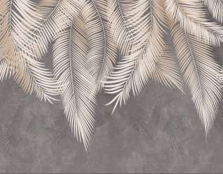 Фотошпалери сірі листя на стіну 31609