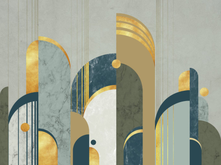 Фотошпалери дизайнерські з золотом