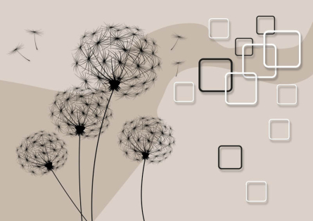 Фотообои Векторные одуванчики