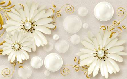 Фотообои Цветы брошки Фотообои Цветы брошки