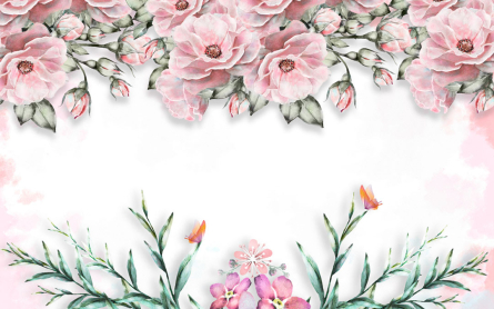 Фотошпалери Акварельні квіти Фотошпалери Акварельні квіти