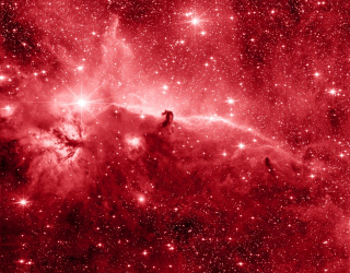 Фотообои красный космос 20425
