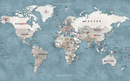 Фотошпалери Карта російською