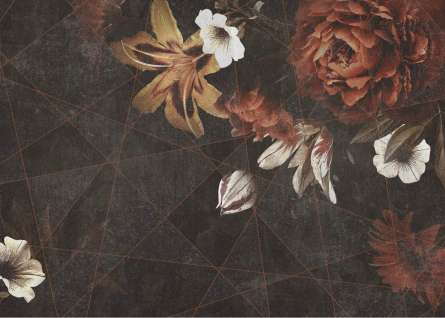 Фотообои Цветы на тёмном