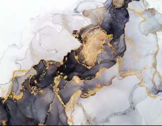 Фотошпалери чорний флюїд золото 25142g