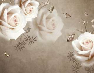 Фотошпалери троянди на коричневому тлі 29100