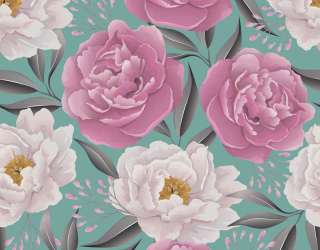 Фотообои Паттерн из пионов 23407