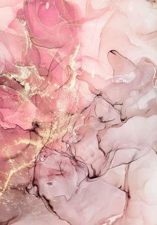 Фотошпалери Рожевий флюїд з золотом Фотошпалери Рожевий флюїд з золотом