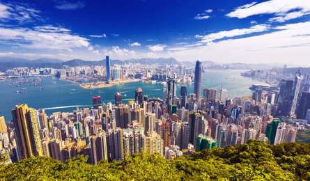 Фотошпалери Вид зверху на мегаполіс